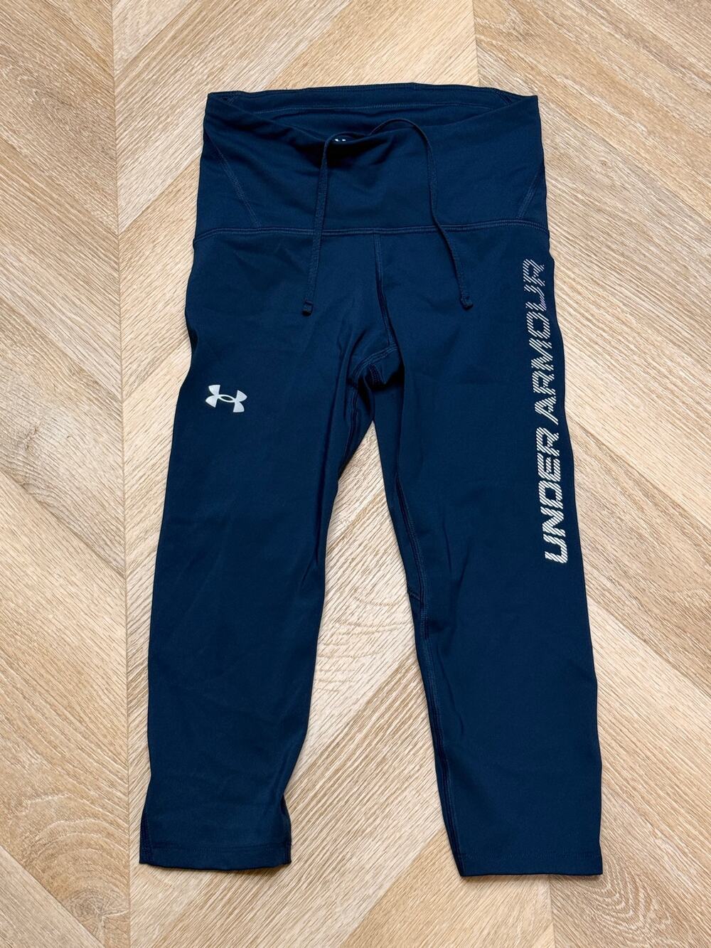 Under Armour Blue Fly-Fast Capri Reflective Athletic Leggings